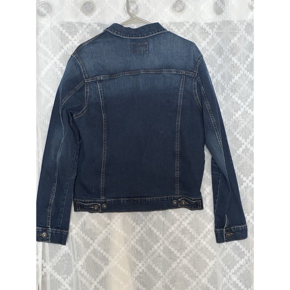 Cropped Denim Jacket Womens Medium Wash Western Cowgirl Rodeo Ranch Festival - Picture 3 of 5